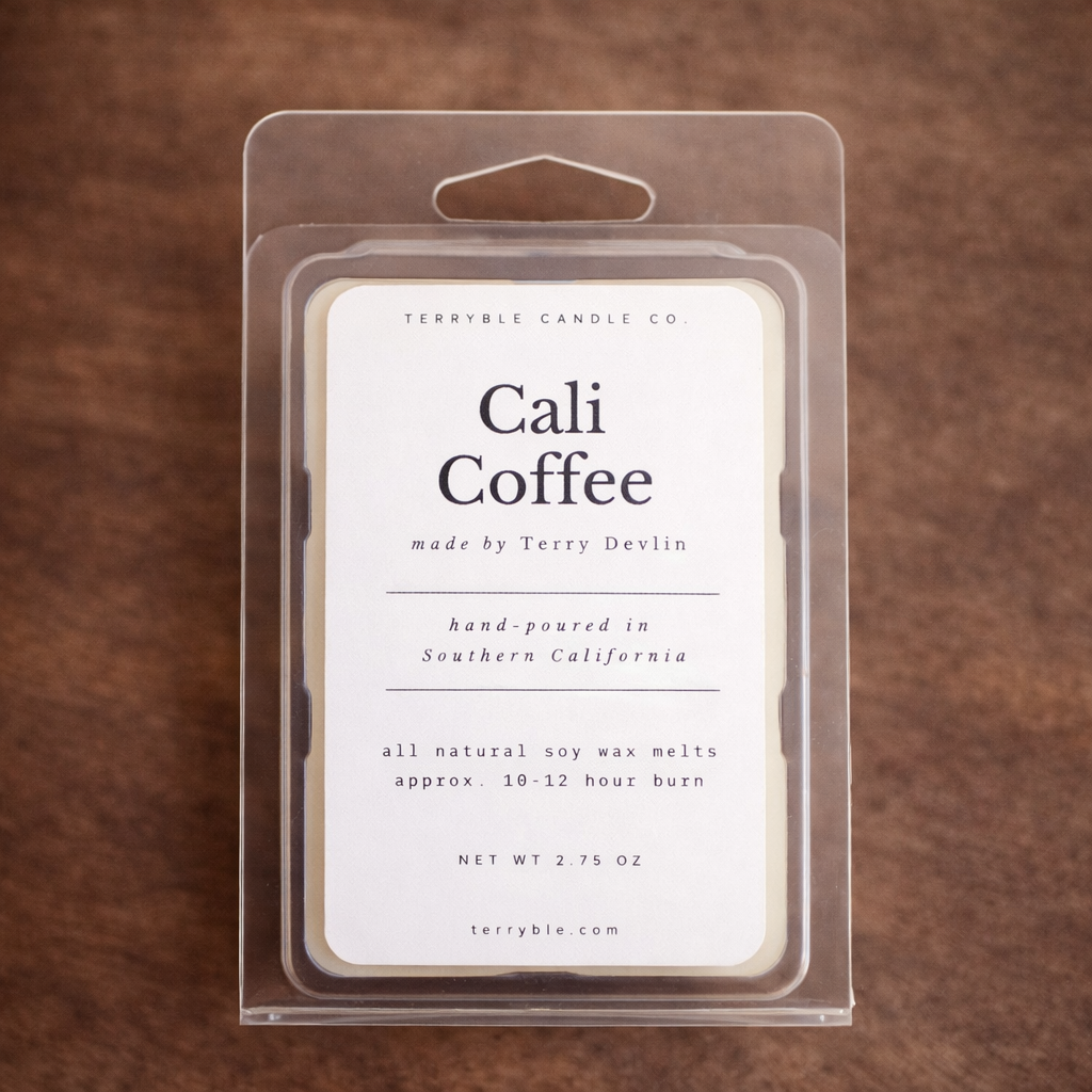 Cali Coffee Candle – Coffee & Vanilla Maple– 8 oz Amber Jar