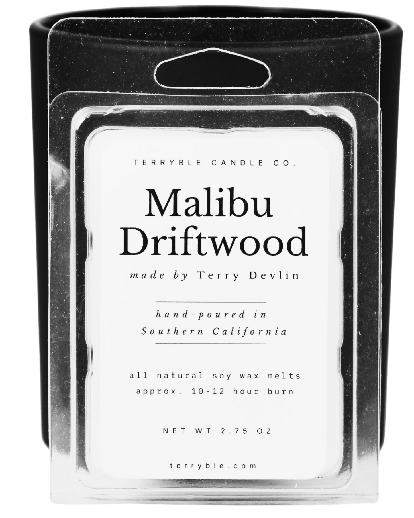 Malibu Driftwood Wax Melt – Driftwood & Soft Amber – 2.75 oz